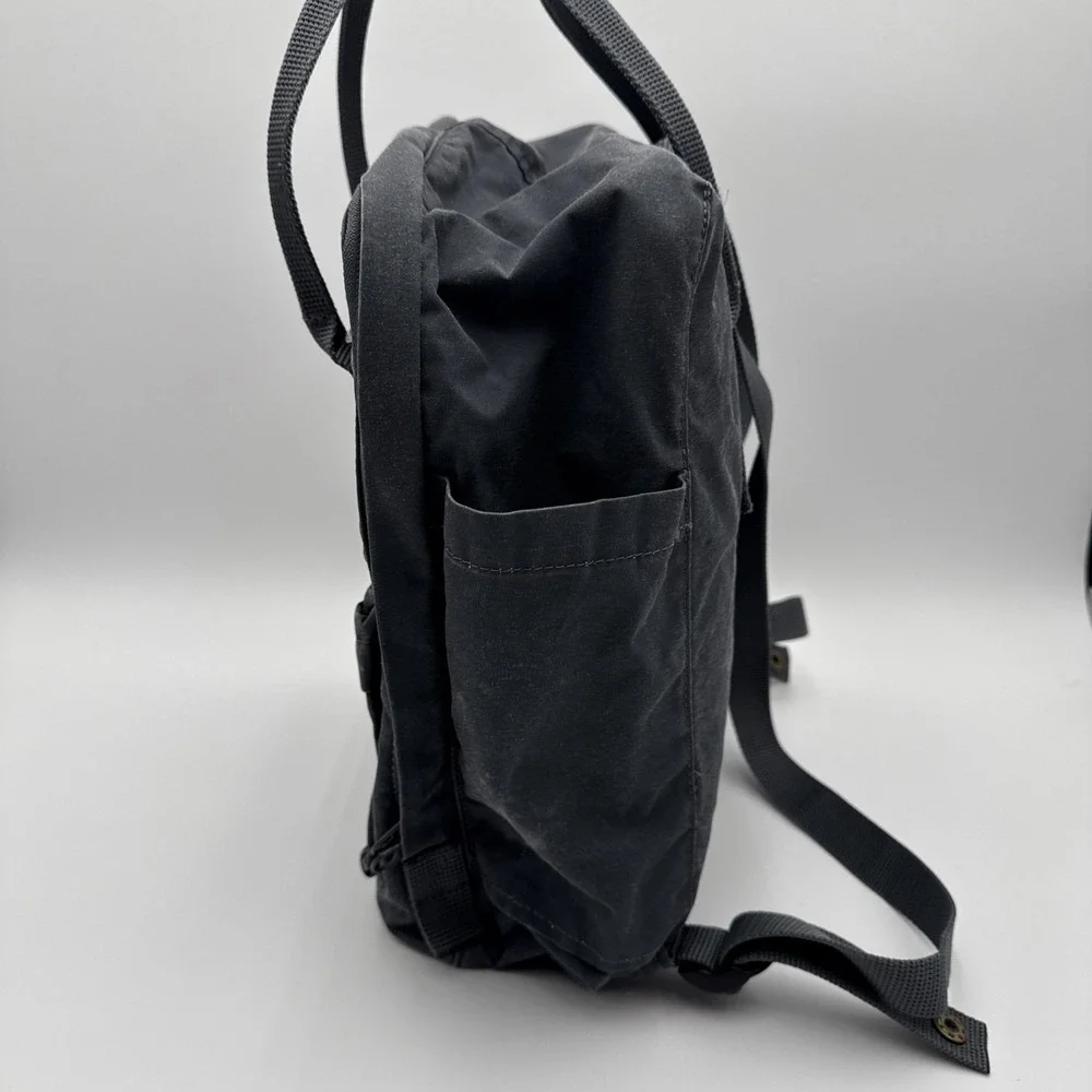 Fjallraven-Kanken Classic Backpack w/Bottle‎ Pocket Gray/blue